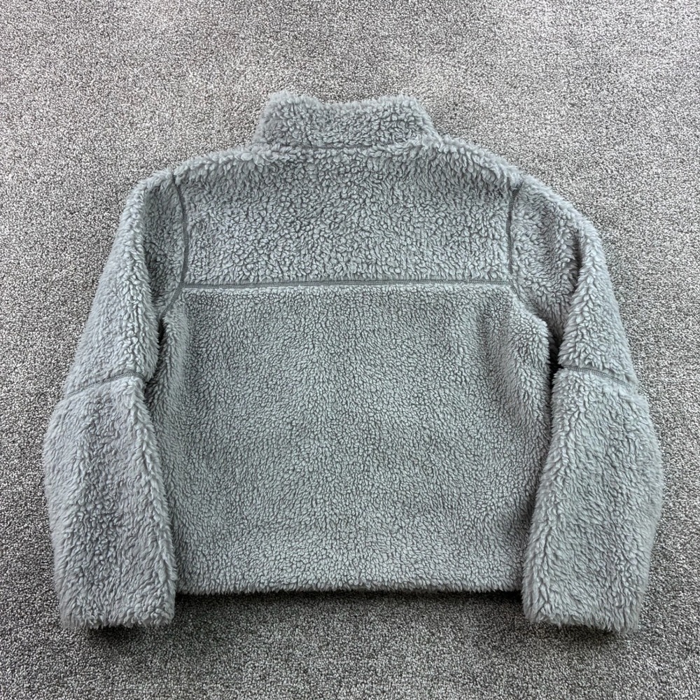 Patagonia Lunar Dusk Jacket Women's Large Gray Fleece Deep Pile Full Zip 23090 - Picture 7 of 8